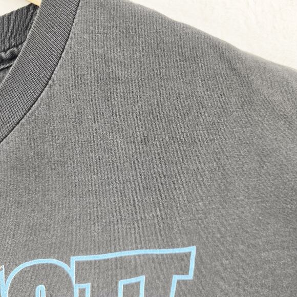 Vintage Nascar Bill Elliott Shirt XL Black Faded Stained Racing 90s Budweiser - Picture 8 of 14